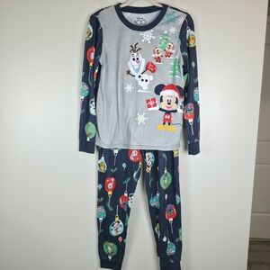 Mickey Mouse Christmas Disney 100 PAJAMA SET Small Adult Women   Ornaments.B07